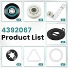 Upgraded Wpw10314173 4392067 Dryer Repair Kit Fit For Whirlpool Maytag Bravos Xl