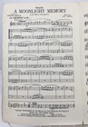 Kay Swift Sheet Music A Moonlight Memory 1933 Waltz Trumpet