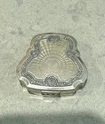 Karess Woodworth Vintage Makeup Compact Silver Plate With In Tact Mirror