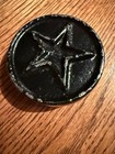 Vintage Cast Iron Advertising Black Smith Bros Cough Drop Star Desk Paperweight 