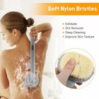 Bath Shower Brush  Long Handle With Soft Bristles  Back Scrubber Body Exfoliator