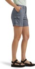 Women s Cargo Shorts Stretch Mid Rise Relaxed Fit Comfort Waistband Pockets