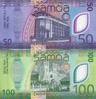 Samoa Set 2 Polymer 50 100 Tala Nd 2025 P New Matching Number Unc