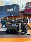Serviced - 1897 Singer 27  Sewing Machine W hand Crank - Leather  Denim  Canvas