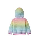 New Infant Girls Nike Full-zip Hooded Puffer Jacket Ombre Rainbow Size 18 Months