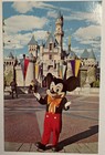 Vintage 2 Disneyland Postcards Mickey Mouse Sleeping Beauty Castle Tomorrowland