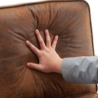 Rustic Mid Century Modern Accent Chair Microfiber Solid Wood Padding