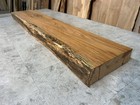 Rustic Figured Oak Wood Fireplace Mantel live Edge Oak rustic Oak Mantlepiece