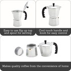 3 Cups Stove Pot Espresso Cuban Moka Coffee Maker Cafetera Cubana Italiana
