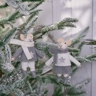 Primitives By Kathy New Years Day Felt Mice Set 2 Critter Holiday Mouse Ornament