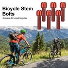 6pcs Stainless Steel Stem Bolts Mtb Road Bike Screw M5 5mm X 18mm Screw