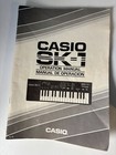 Casio Sk-1 Sampling Keyboard With Original Box   Manual For Parts Or Repair Read