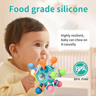 Montessori Teething Toys For Babies 0-18 Months  Bpa Free Sensory Chew Rattles