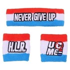 John Cena Red White Blue Usa Baseball Hat Headband Wristband Set