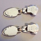 One Pair Of Red Wing Shoes Boot Zipper Pulls Charm Silver Red Logo Rare Find