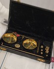 Brass Apothecary Scale In Strong Latchable Case Look -complete