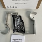 Amazon Basics Adjustable Curtain Rod Wall Bracket Hooks Set Of 2 Silver Nickel N