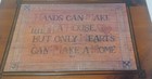 Vintage Wood Cedar Chest Jewelry Trinket Box Paper Applique Wooden Keepsake Box