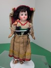 6 5    Antique German Bisque Doll Closed Mouth 200 2 10 Compo Body Glass Eyes  sf