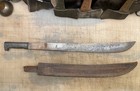 Legitimus Collins   Co No  13 Machete With Leather Sheath  28  Total Length