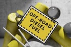 Off - Road Diesel Fuel   Laminated Vinyl Decal Sticker Label