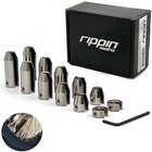 12-pack Motorcycle Wheel Weights   Cnc Machined  Nickel Finish Kit   Brass