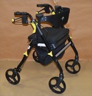 Medline Premium Empower Mobility Rollator Walker W seat  8  Wheels - Black