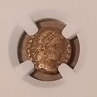 Roman Empire Constans  Ad 337-350 Ae4  bi Nummus  Ngc Ancient Coin