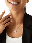 Silver Bubble Initial Necklace 16  Name H Chain A-z Letter Choker Trendy Initial