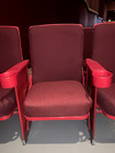 Lot Of 378 Used Theater Seating Cinema Movie Auditorium Chairs Seats Red Velvet