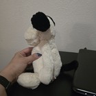 Jellycat London Bashful Rufferty Black   White Dog Plush Stuffed Animal Medium
