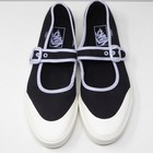 Vans Mary Jane Ballerina Black Lilac Buckle Sneakers Women Size 9 5 New