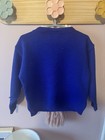 Vintage Disney Minnie Mouse Sweater Kids Large Blue Jet Set Usa