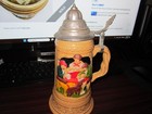 Vintage German Beer Stein With Lid Oktoberfest Collector Mug Cheapest Price 