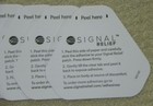 Lot Of 10 Signal Relief Reusable Adhesive   adhesive Only No Patch   New