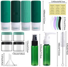 18 Pack Travel Bottles For Toiletries Tsa Approved 3 3oz Leakproof Silicone Cont