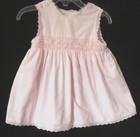 Vintage Baby Luxuries Infant Girl Pink Smocked Dress Size 3-6 Months