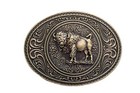 Men Women Dark Gold Metal Buffalo Bull Belt Buckle Cowboy Western Fashion Oval