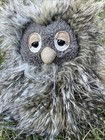 Jellycat London Retired Orlando Owl Fuzzy Sleepy Brown Gray 10  Plush