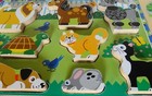 4 Melissa And Doug Wood Puzzle Lot Farm Animals Sound Hide   Seek Chunky Peg Pet