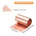 Copper Sheet Roll 2000x60x0 1mm 99 9  Pure Copper Strip Copper Flashing