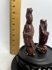 Antique Vintage Asian Figurines  Made Of Carved Wood Or Resin Material 