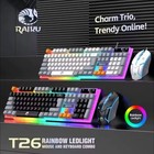 Rechargeable Wireless Keyboard And Mouse Gaming Combo Set Rgb Backlit Light Up