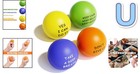 Emoji-themed 4 Pack Stress Balls With Inspirational Quotes For All Ages