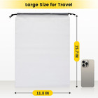 Shoe Bags For Travel  6 Pcs  Transparent  Drawstring  Large