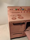 Vintage Wolverine Pink Tin Metal Toy Litho Stove Oven 1950s