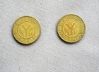 Lot 2 Vintage Nyc Subway Tokens - New York City Transit Authority Nycta