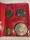 1960-1965 Hong Kong Modern Uncirculated Type Set Coins In Red Folder Fchk5