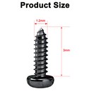 100pcs 1 2 M X3 Mm Black Screws For 043  a  Ho   N Scale   Hobby