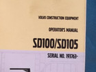 Volvo Sd100 Sd105 Vibratory Compactor Roller Operation   Maintenance Manual Book